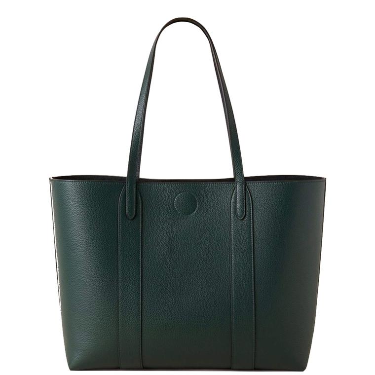 Mulberry Bayswater Tote Mulberry Green Classic Grain